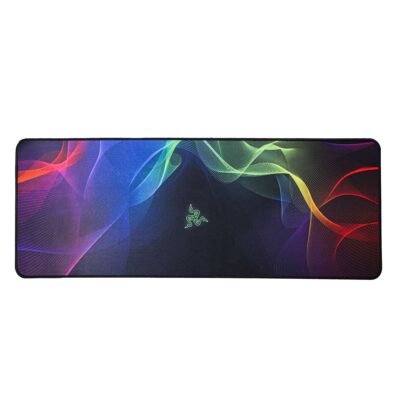 ماوس پد گیمینگ RAZER رنگین کمانی موج دار NU29 ابعاد 30*80 سانتی متر
