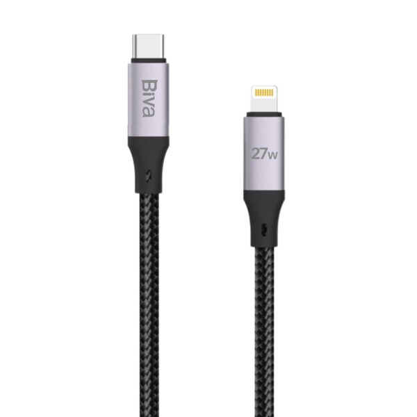 کابل lightning به Type-C بیوا C35CL طول 1.2 متر توان 27 وات