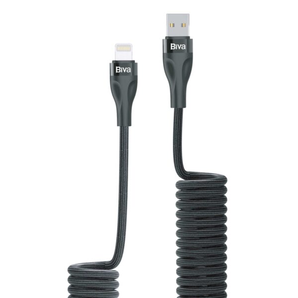 کابل lightning فنری بیوا مدل C25L توان 12 وات