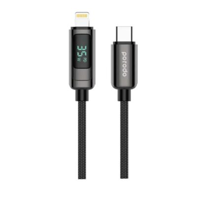 کابل تبدیل Type-C به Lightning پرودو مدل PD-35WAPD-BK طول 1.2 متر