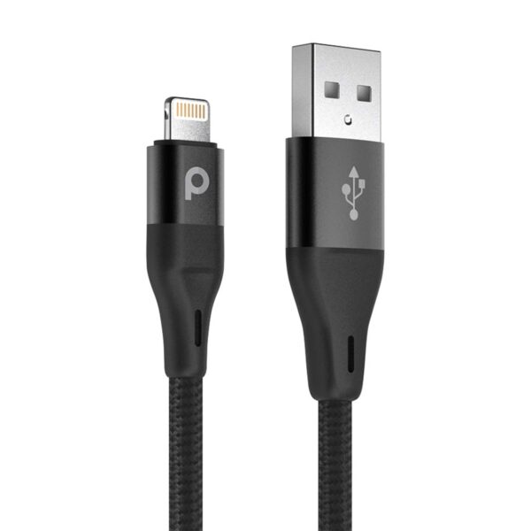 کابل تبدیل USB به LIGHTNING پرودو مدل PD-ALBR22-BK طول 2.2 متر