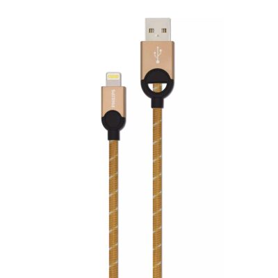 کابل تبدیل USB به LIGHTNING فیلیپس مدل DLC2608G طول 1.2 متر