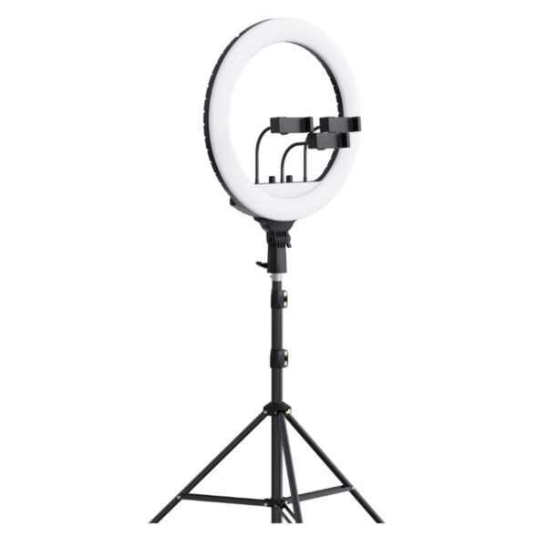 رینگ لایت بیوا مدل RL02 55W سایز 18 اینچ با سه پایه و 3 هولدر