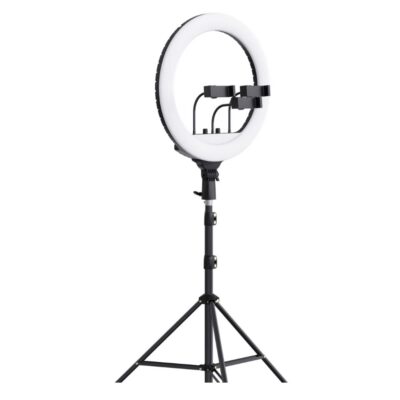 رینگ لایت بیوا مدل RL01 36W سایز 14 اینچ با سه پایه و 3 هولدر