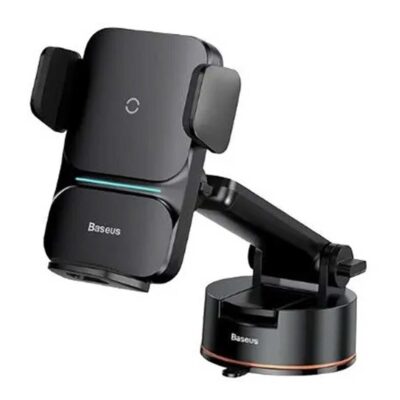 پایه نگهدارنده و شارژر بی سیم باسئوس مدل CGZX000101 توان 15 وات