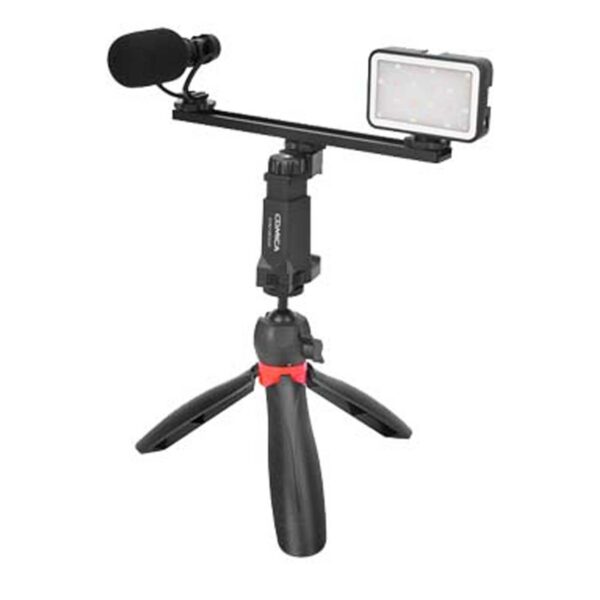 کیت نگهدارنده موبایل کامیکا مدل CVM-VM10-K5 همراه نور و میکروفون
