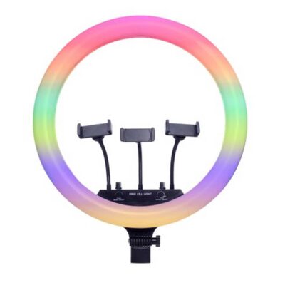رینگ لایت 46 سانتی متری مدل MJ18 RGB