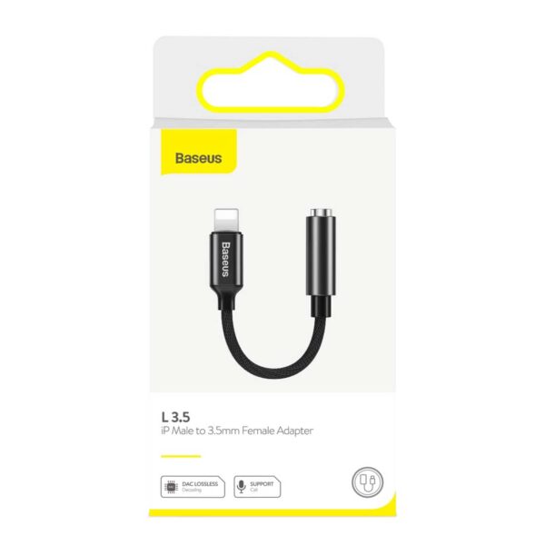 کابل تبدیل Lightning به جک 3.5 میلی متری(مادگی) باسئوس مدل CALL3 L 3.5