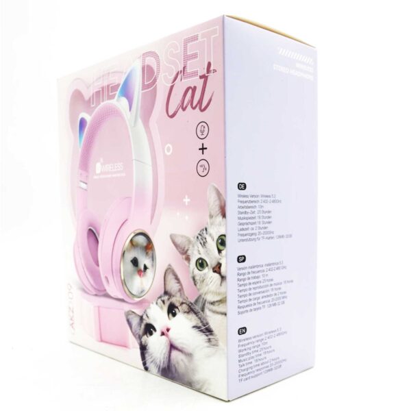 هدفون بی سیم بچگانه طرح گربه مدل AKZ09