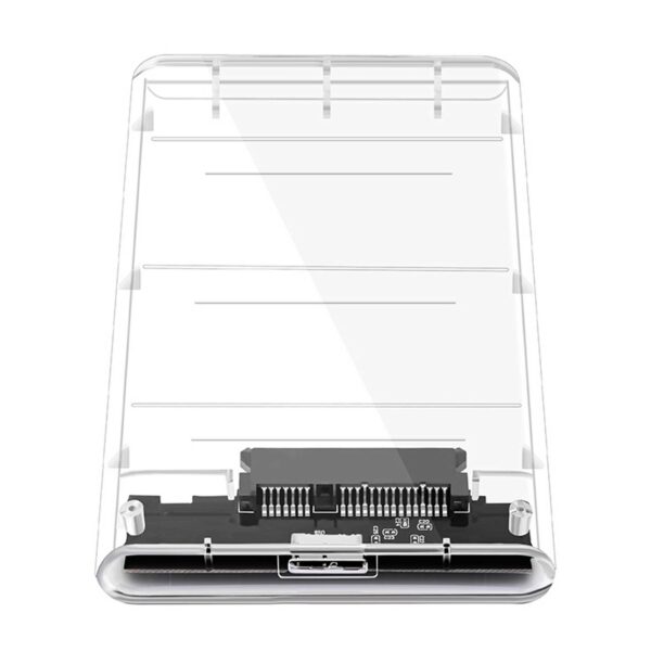 باکس تبدیل SATA به USB 3.0 هارددیسک 2.5 اینچ مدل شیشه‌ای