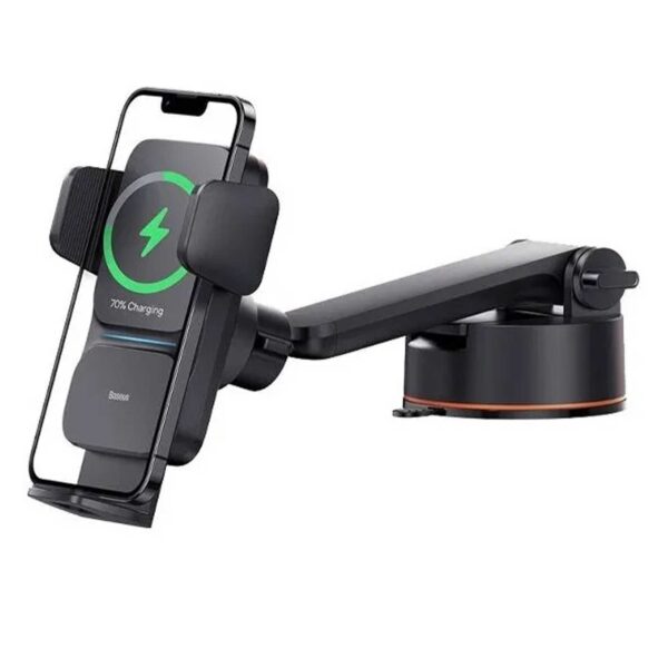 پایه نگهدارنده و شارژر بی سیم باسئوس مدل CGZX000101 توان 15 وات