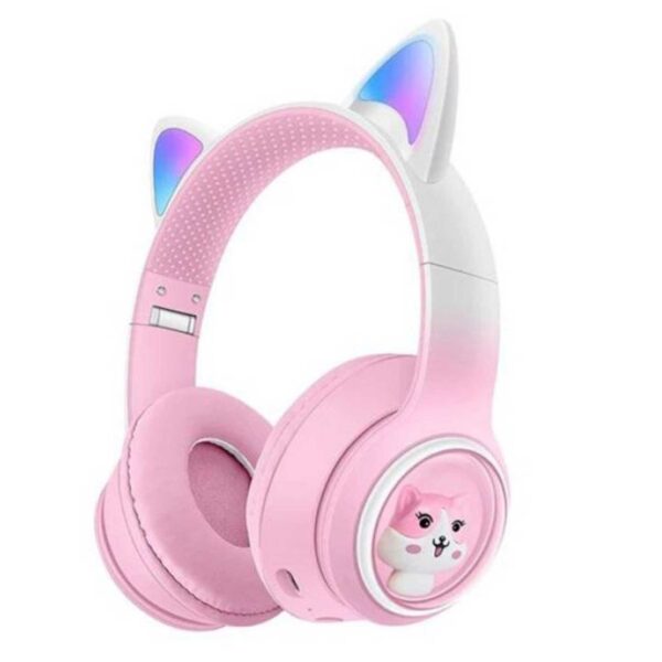هدفون بی سیم بچگانه طرح گربه مدل AKZ02