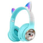 هدفون بی سیم بچگانه طرح گربه مدل AKZ09