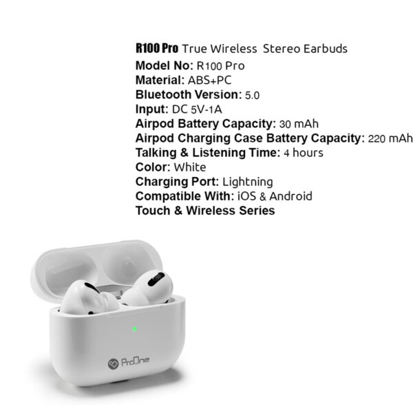 هدفون داخل گوش بی سیم پرو وان مدل R100 Pro