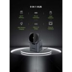 هاب و پایه شارژ بی سیم گرین لاین مدل 9in1 HUB Docking Station GN9IN1HUBBK