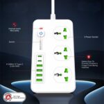 سه راهی برق 3 خانه وان سام مدل T81 کابل 3 متری