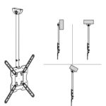پایه سقفی تلویزیون ال سی دی آرم مدل C-1050