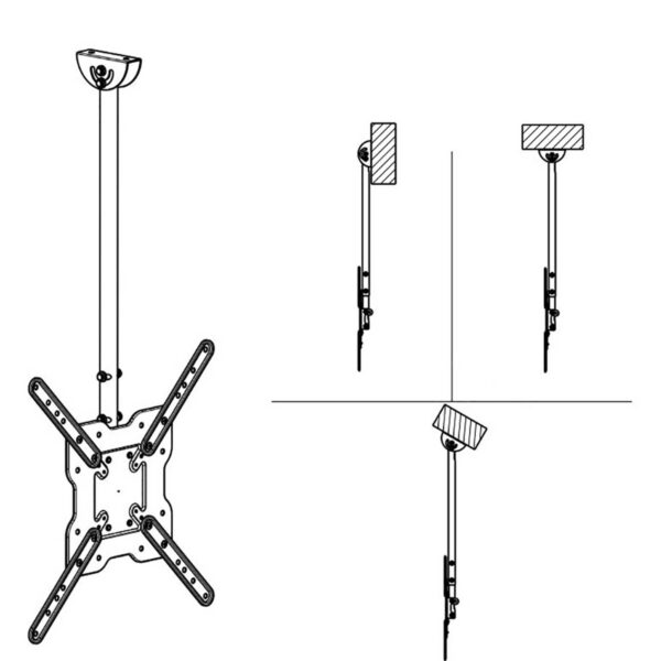 پایه سقفی تلویزیون ال سی دی آرم مدل C-1050