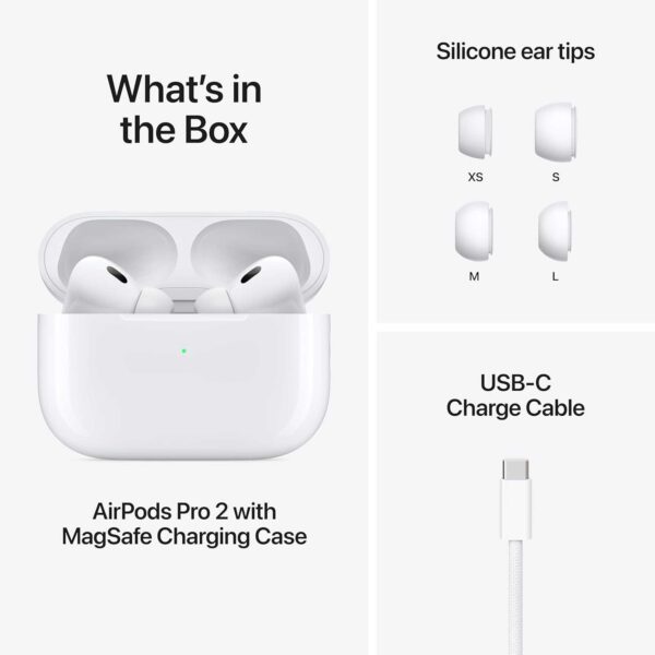 هدفون داخل گوش بی سیم اپل مدل AirPods Pro 2 TYPE C