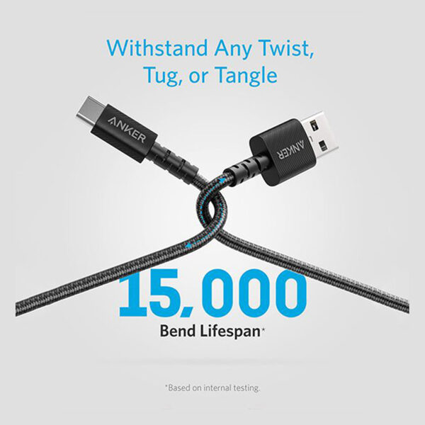 کابل تبدیل USB به Type-C انکر مدل A8023 طول 1.8 متر