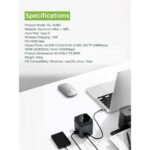 هاب و پایه شارژ بی سیم گرین لاین مدل 9in1 HUB Docking Station GN9IN1HUBBK