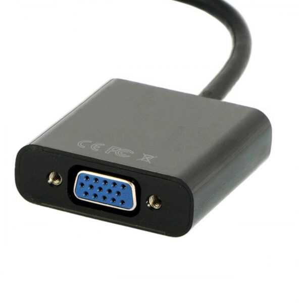 تبدیل HDMI به VGA به همراه کابل AUX - با پاور