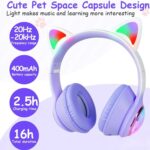 هدفون بی سیم بچگانه طرح گربه مدل AKZ60