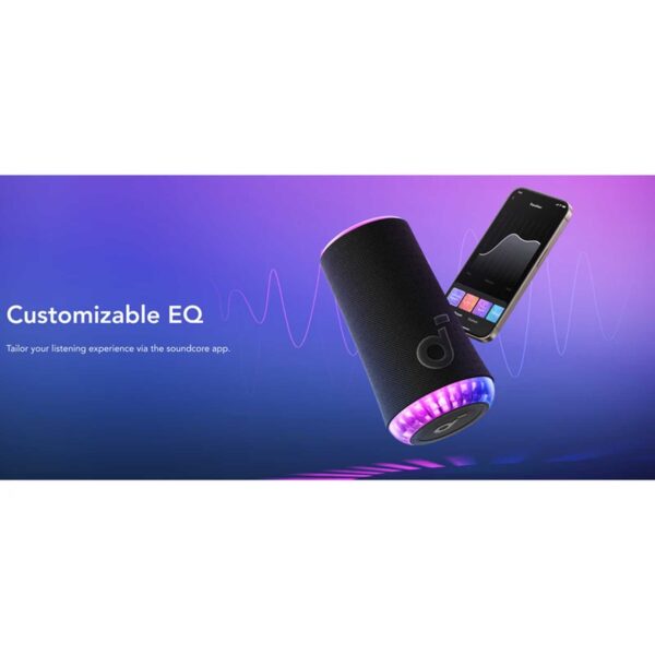 اسپیکر بلوتوثی قابل حمل انکر مدل Glow A3166011 RGB