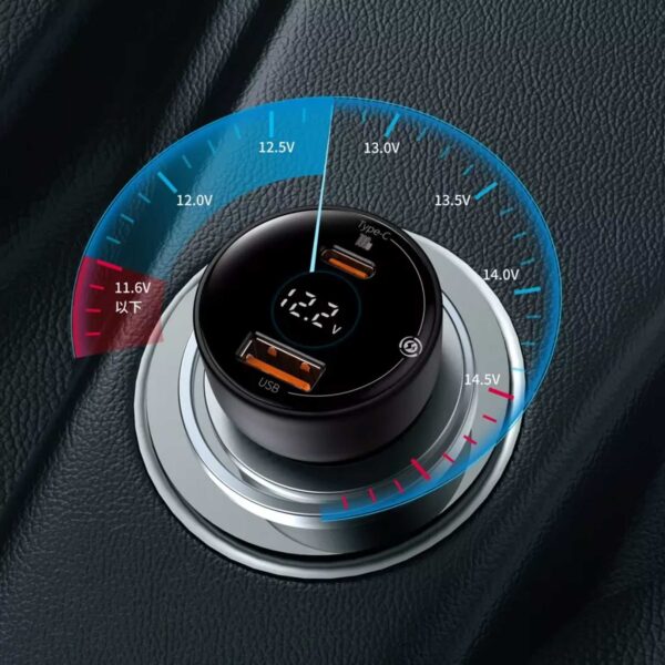 شارژر فندکی فست شارژ باسئوس مدل CCZX100C توان 100 وات