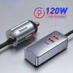 شارژر فندکی باسئوس مدل CCBX120U3 توان 120 وات