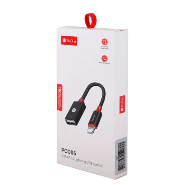 کابل تبدیل USB به lightning پرووان مدل OTG PCO06