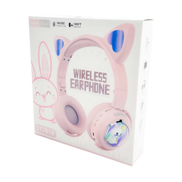 هدفون بی سیم عروسکی مدل ST781B RGB