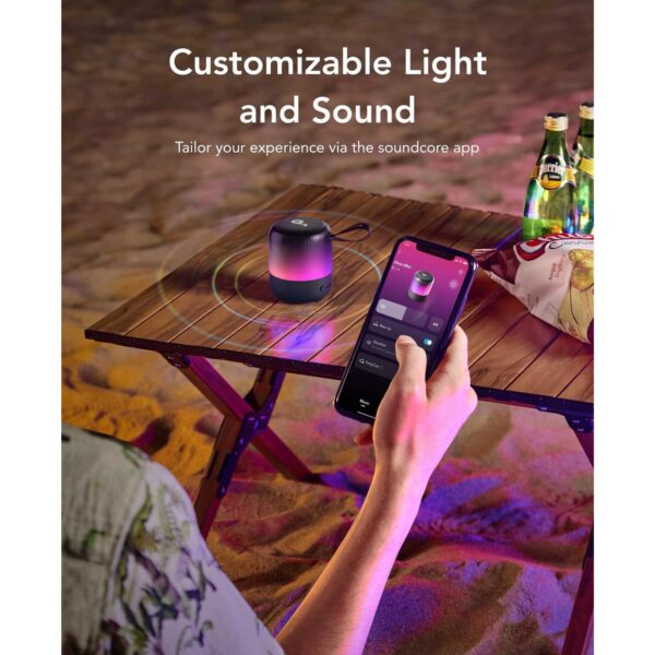 اسپیکر قابل حمل بلوتوثی انکر مدل GLOW MINI A3136 RGB