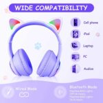 هدفون بی سیم بچگانه طرح گربه مدل AKZ60