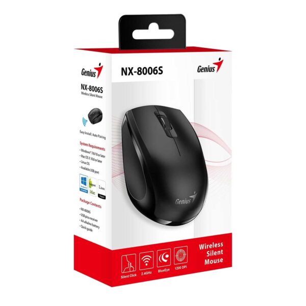 ماوس بی سیم جنیوس مدل NX 8006S