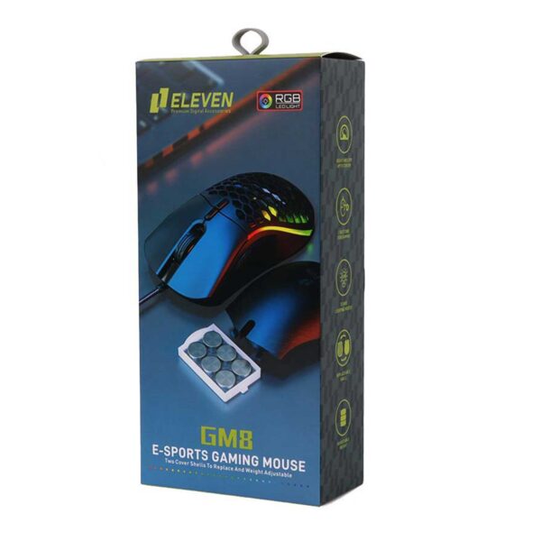 ماوس گیمینگ با سیم الون مدل GM8 RGB