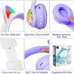 هدفون بی سیم بچگانه طرح گربه مدل AKZ60