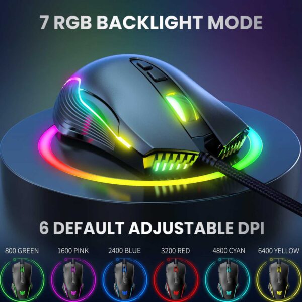 ماوس گیمینگ با سیم اونیکوما مدل CW905 RGB