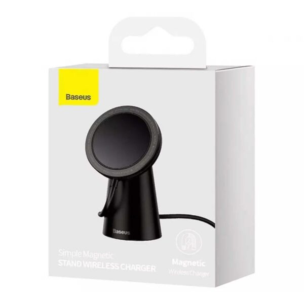 هولدر و شارژر وایرلس رومیزی باسئوس مدل Simple Magnetic CCJJ000001