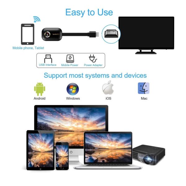 دانگل HDMI میرا اسکرین مدل G9 Plus 4K UHD
