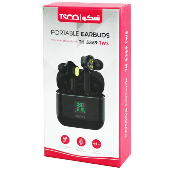 هدفون داخل گوش بی سیم تسکو مدل TH-5359 TWS