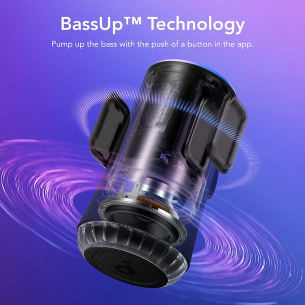 اسپیکر بلوتوثی قابل حمل انکر مدل Glow A3166011 RGB
