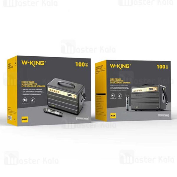 اسپیکر بلوتوثی دبلیو کینگ مدل K6S با میکروفون