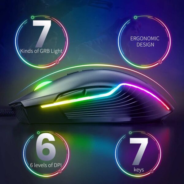 ماوس گیمینگ با سیم اونیکوما مدل CW905 RGB