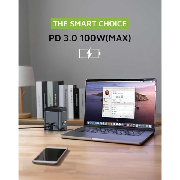 هاب و پایه شارژ بی سیم گرین لاین مدل 9in1 HUB Docking Station GN9IN1HUBBK