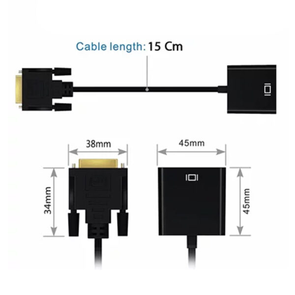 تبدیل DVI-D به VGA