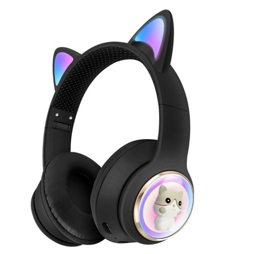 هدفون بی سیم بچگانه طرح گربه مدل AKZ60 - Image 5