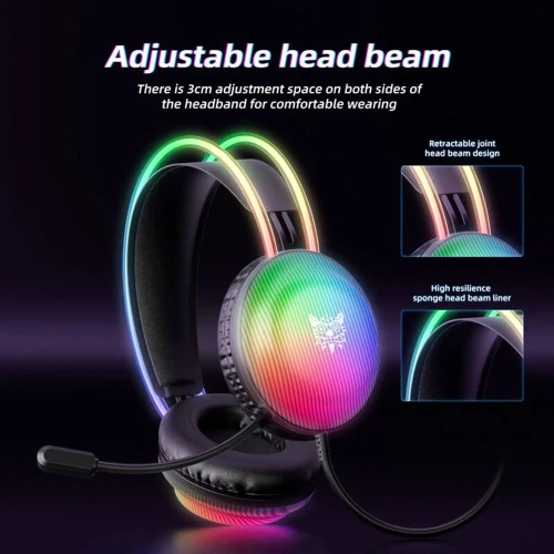 هدفون با سیم گیمینگ اونیکوما مدل X29 RGB - Image 10