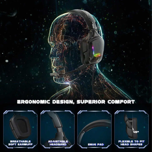 هدست گیمینگ با سیم اونیکوما مدل K20 RGB - Image 12