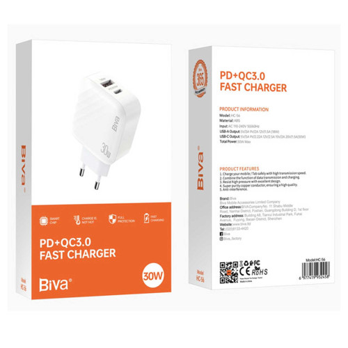 شارژر دیواری بیوا مدل HC56 - Image 2